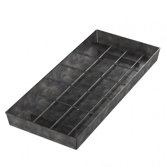 Recessed Steel Duct Cover for concrete infill